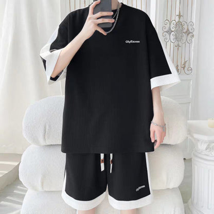 Men's Short Sleeve T-Shirt and Shorts Set
