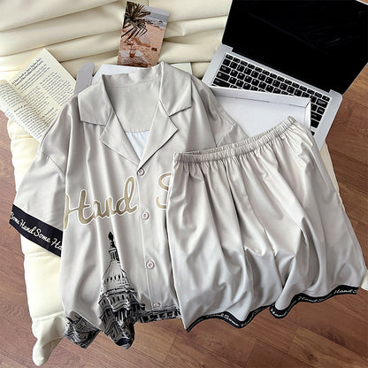 Ice Silk Pajamas for Men