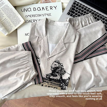 Ice Silk Pajamas for Men