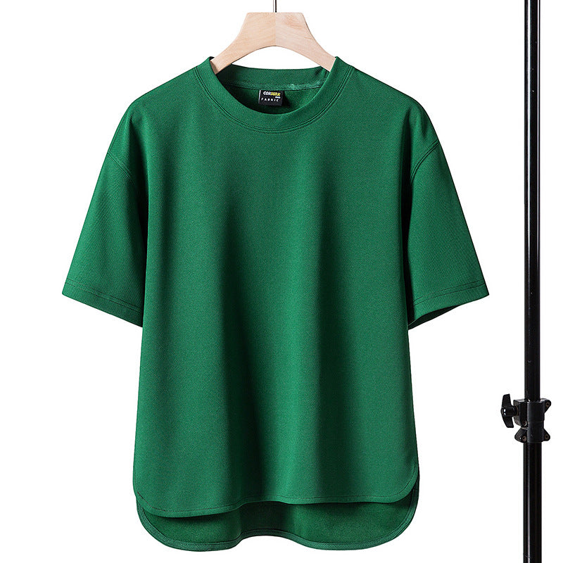 Mens Ice Silk Short Sleeve T-shirt