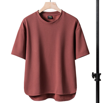 Mens Ice Silk Short Sleeve T-shirt